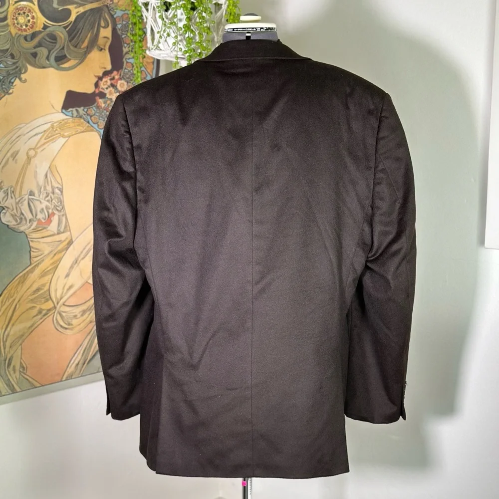Men's CALVIN KLEIN 100% Cashmere SPORT COAT BLAZER SUIT JACKET Double Vent Brown